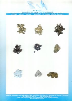 s.n metal san tIc ltd ti. - metal aksesuar-metal pul-boncuk-zamak ve pirin dme ve tokalar.
